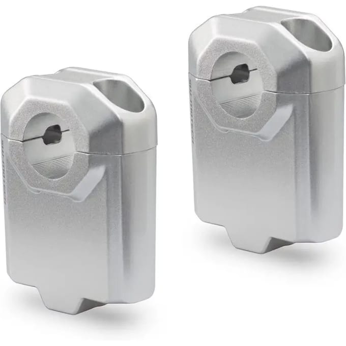 Sw-motech Ø22mm H.50mm Stuurverhoger Zilver