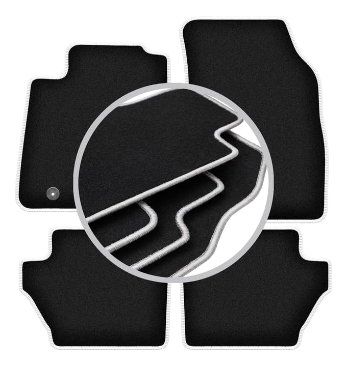 CARLUX-SILVER automatten voor: Ford Fiesta MK7 hatchback (2008-2011)