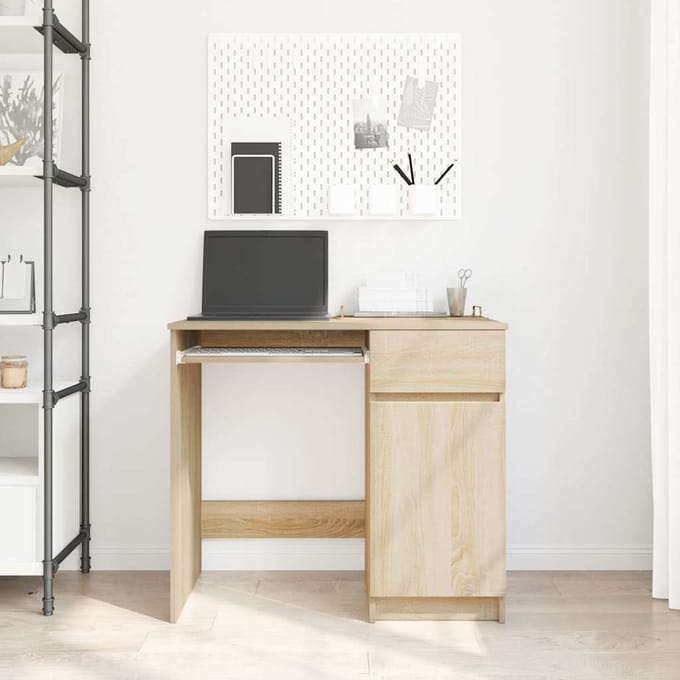 vidaXL - Bureau - 86x49x76 - cm - spaanplaat - sonoma - eikenkleurig