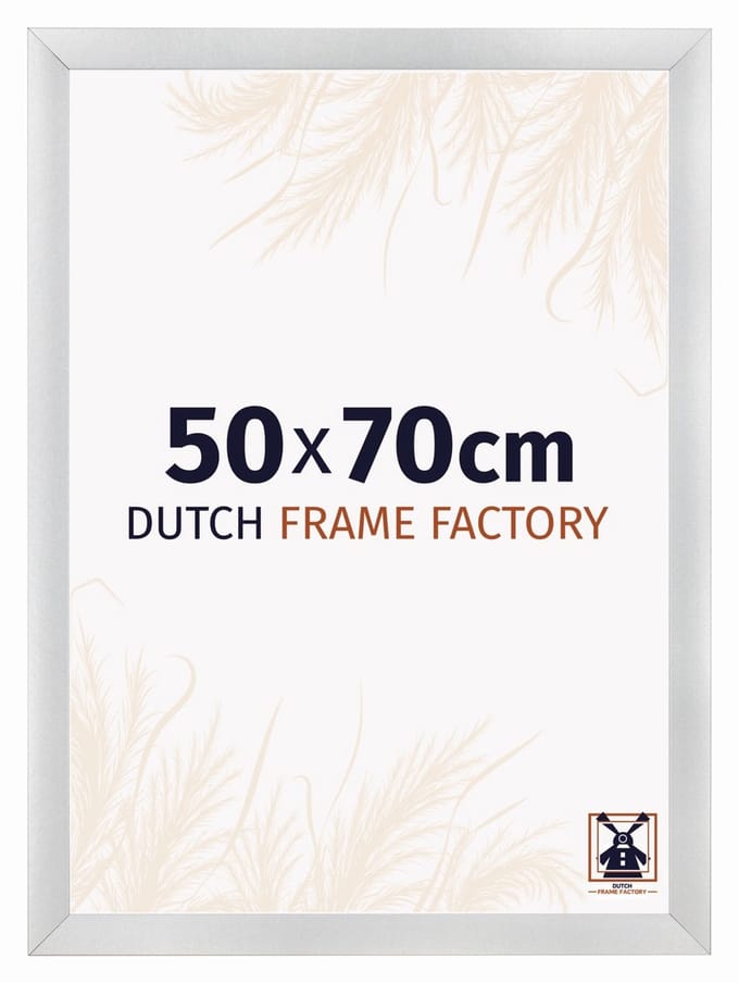 Fotolijst 50x70 cm - MDF - Zilver Mat - Praag