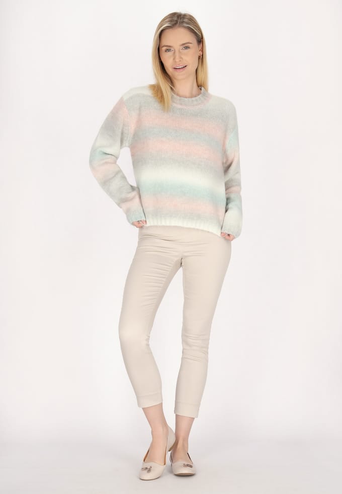 usha Jumper Dames Lichtblauw Veelkleurig