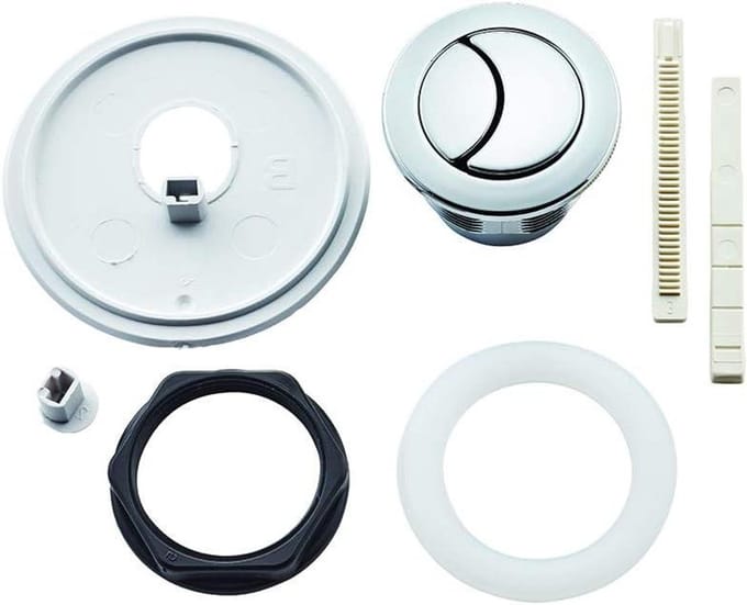 Drukknop Pack - Toilet Bediening - Dubbele Spoeling - Waterbesparend - 170 Nm - Chroom