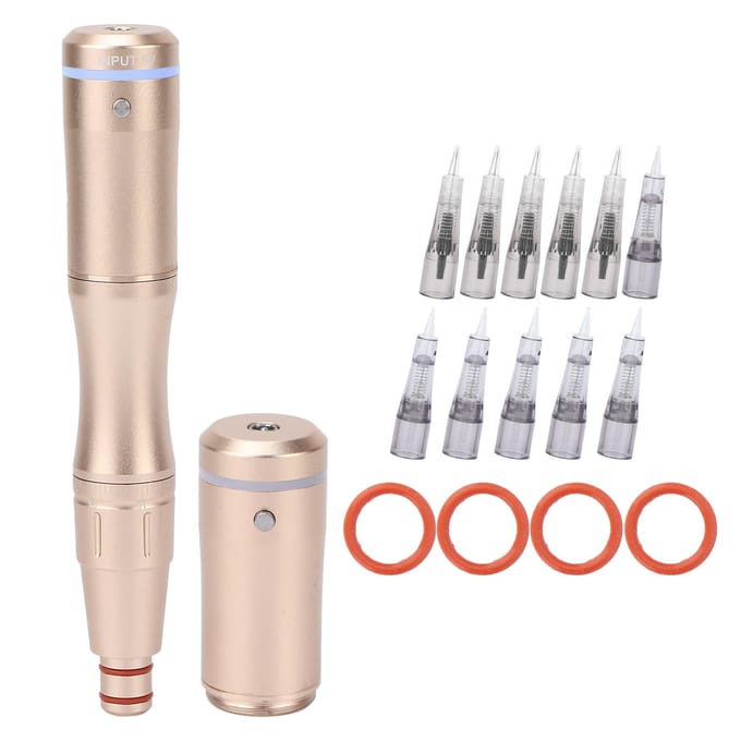 Tattoo Make-up Microblading Machine Semi-Permanente Wenkbrauw Lip Eyeliner Cartridge Naald Pen US Plug zwart