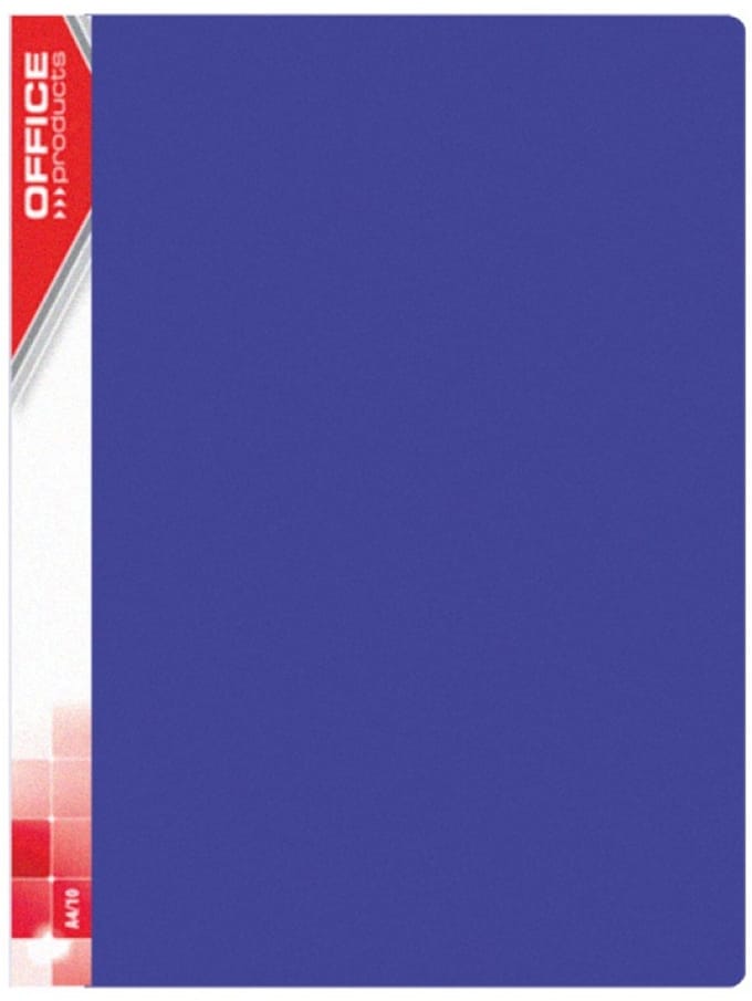 Offerte map A4, 30 insteekhoezen, blauw, 620 micron