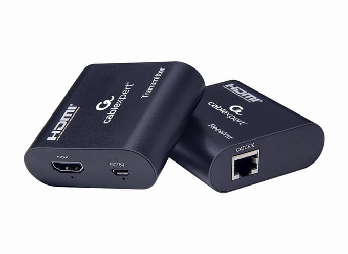 Gembird Cablexpert DEX-HDMI-03 - transmitter and Ontvanger - video/audio extender - HDMI