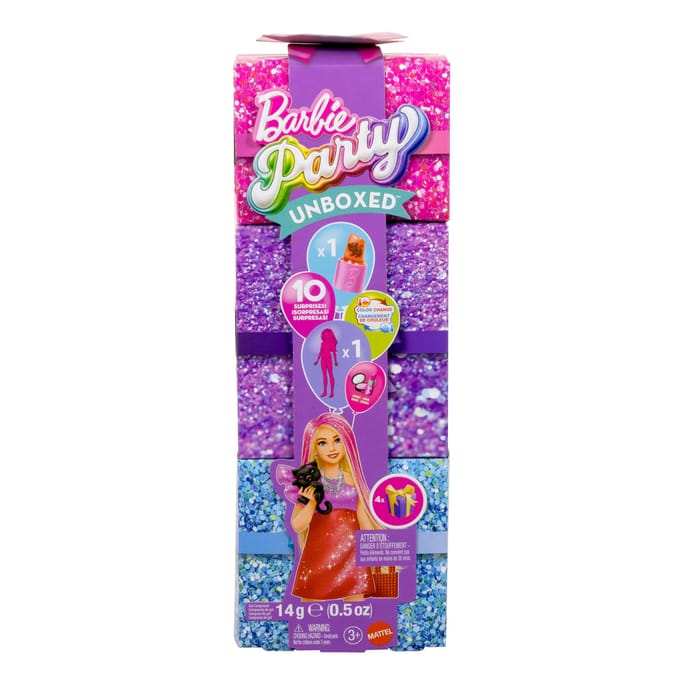 Barbie Glam Party Unboxing - Rode pop met accessoires Speelpoppen