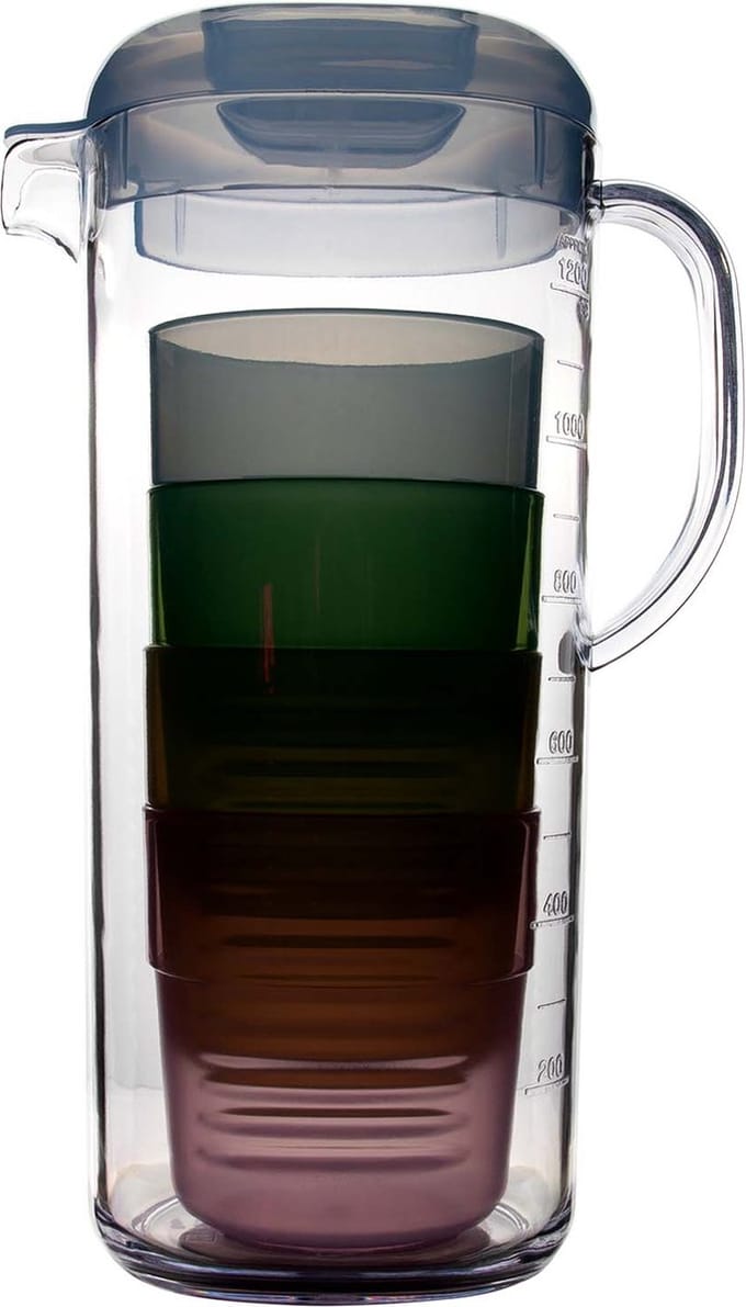 Bo-Camp - Limonade kan - Met 4 glazen