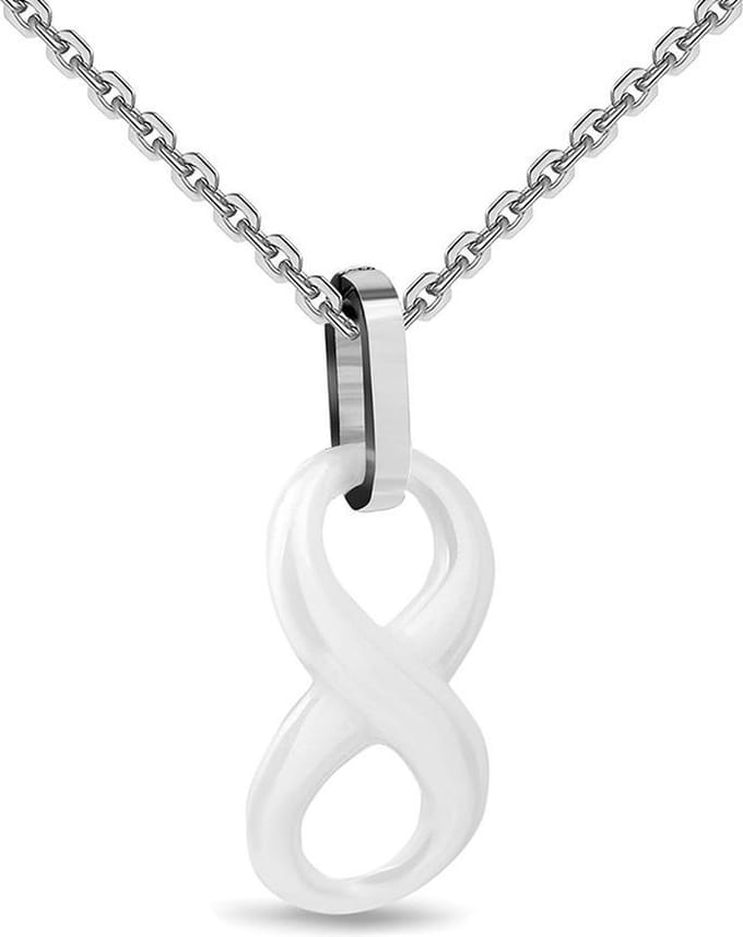 Montebello Ketting Florien - 316L Staal - Infinity - 10x25mm - 47cm