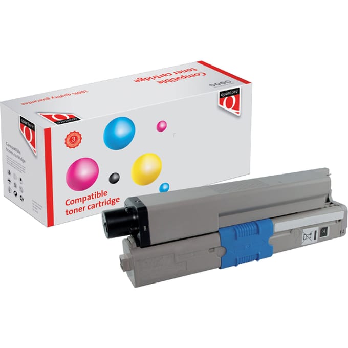 Toner Quantore alternatief tbv Oki 44973508 zwart