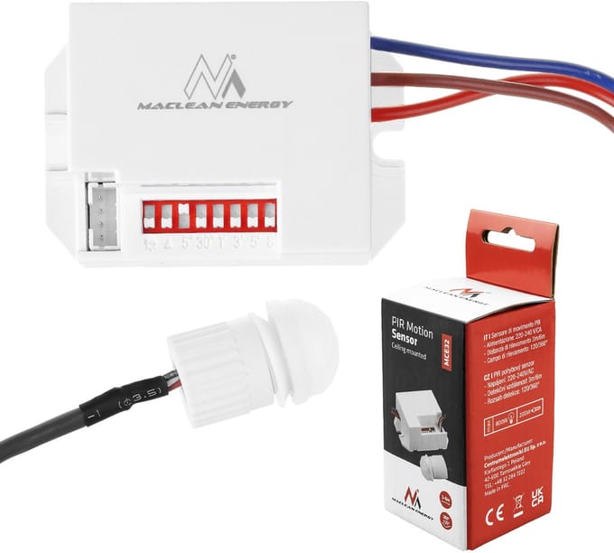 PIR bewegingssensor 360 ° infrarooddetector MCE32 Maclean