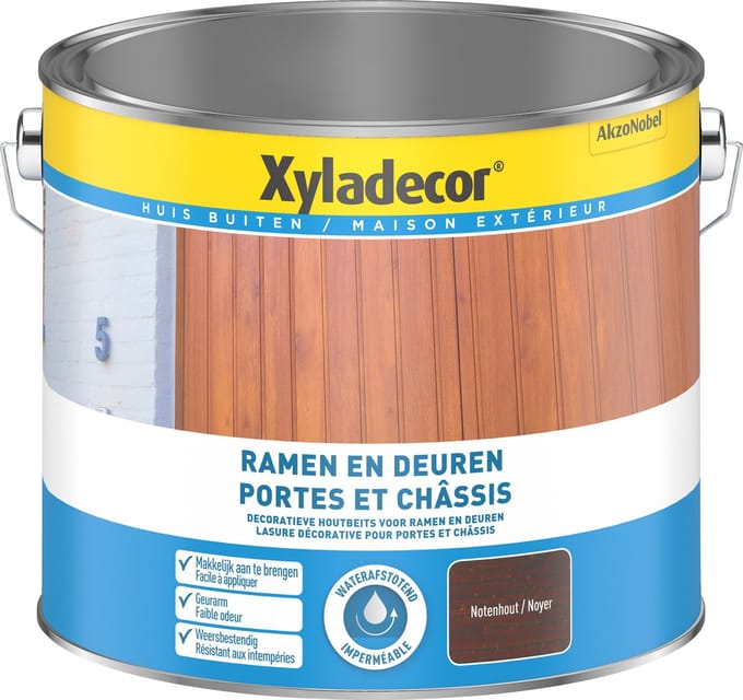 Xyladecor - Ramen & Deuren - Notenhout - 2,5 L