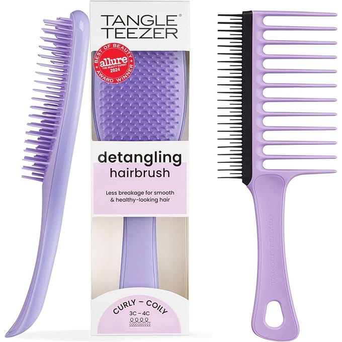 Tangle Teezer Ultimate Detangler Naturally Curly Purple Passion -