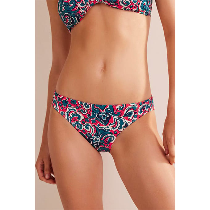 Boden Classic Bikini Bottoms Dahlia Red, Botanic Terrace Maat: 14 | Bikini's Outlet | Dames