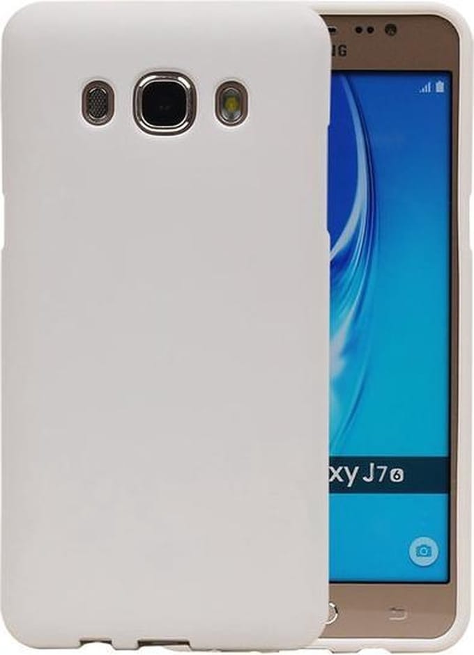 Wit Zand TPU back case cover hoesje voor Samsung Galaxy J7 2016