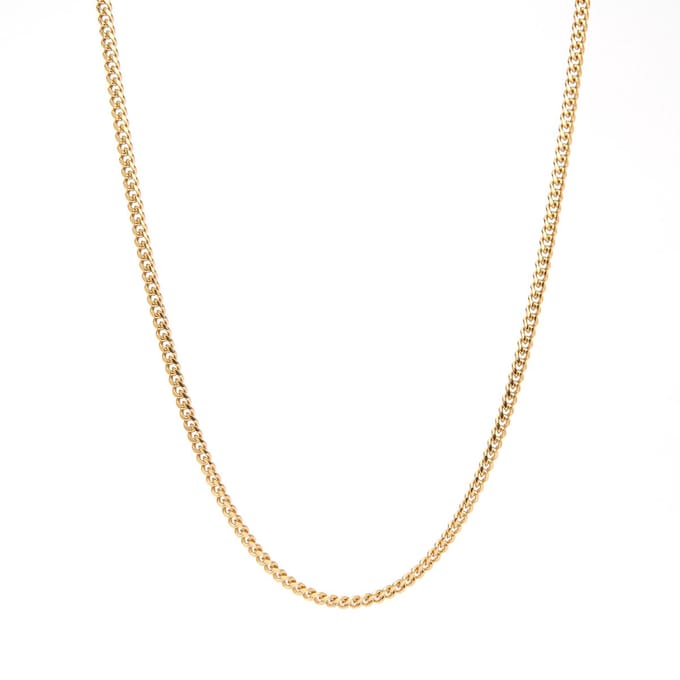 Marenca Gouden Cubaanse Schakel Heren Ketting - 4 mm (54cm)