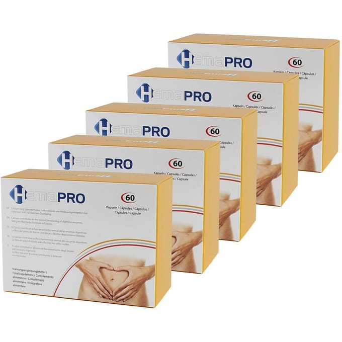 HEMAPRO PILULES, capsules pour le bien-être digestif et le confort de la zone périanale Unique de jaune de chrome/blanc