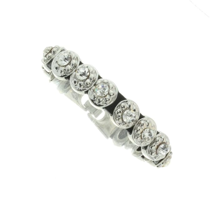 Behave - Armband - imitatieleer met steentjes - casual chic stijl