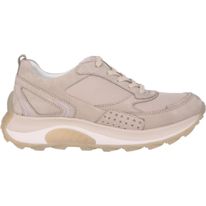 Gabor rollingsoft sensitive 26.915.31 - dames rollende wandelsneaker - Taupe - maat 37.5 (EU) 4.5 (UK)