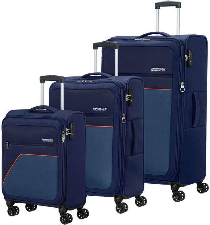 American Tourister trolley Sky Surfer 3 PC Set A Dark Navy donkerblauw 81cm