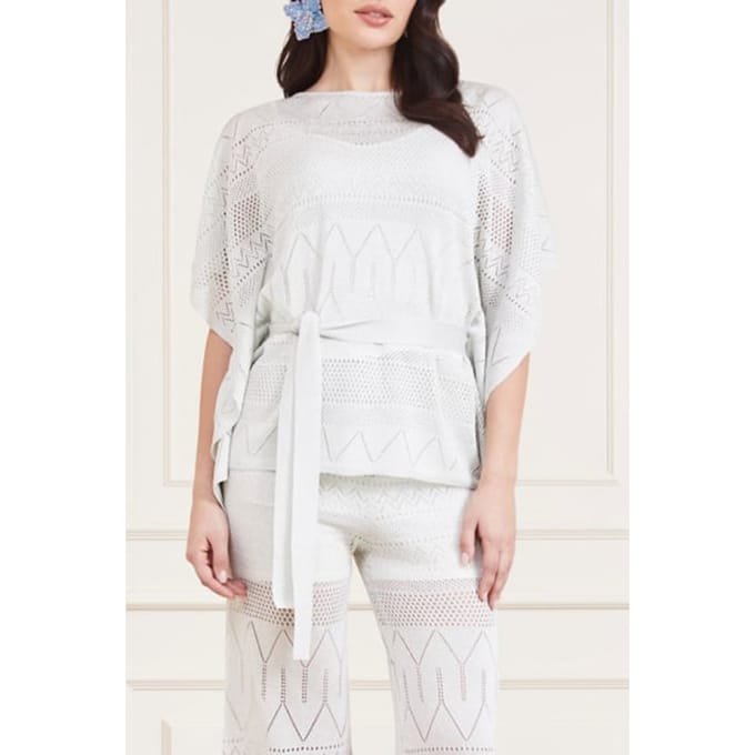 GUESS Marciano By  Hydra Top Kimono Swt Pale Pearl Größe: XS/S | Strickpullover Outlet | Damen | Weiß
