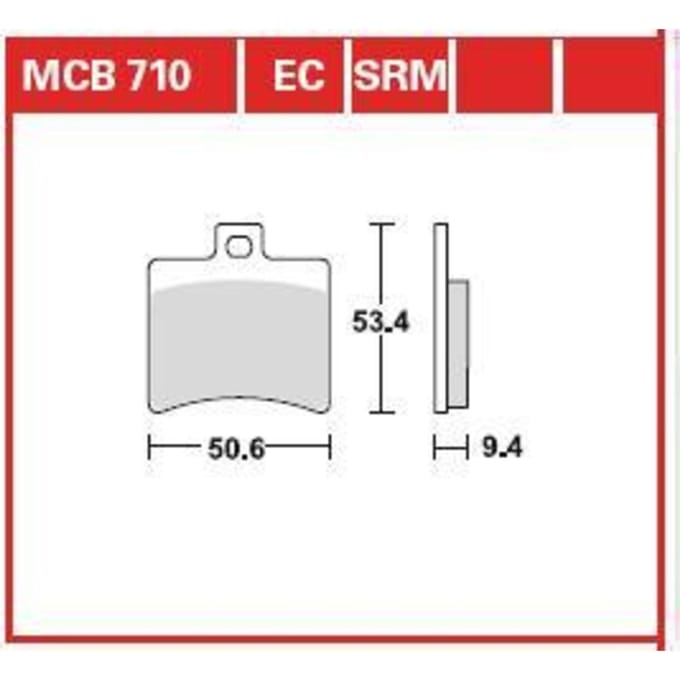 Remblokset TRW MCB710EC