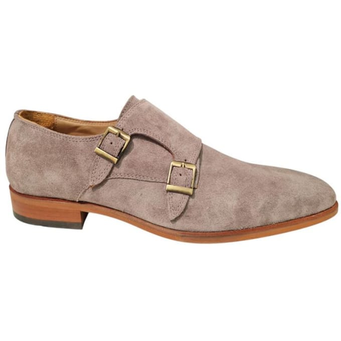 Melik Marvin Taupe Suede Heren Geklede Instappers - Taupe - 44