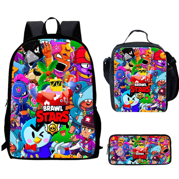 Sac à dos Brawl Stars Impression Haute Définition Multifonctionnel Léger