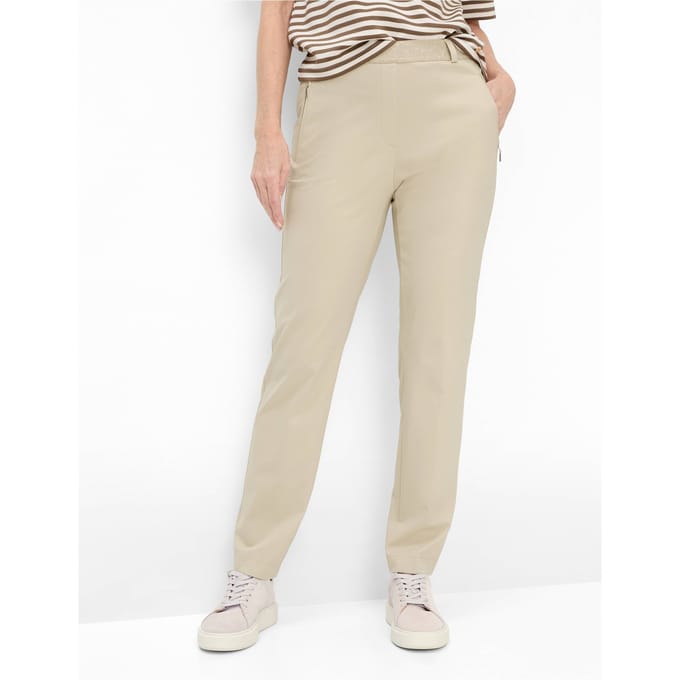 Raphaela by Brax Dames Broek  Style CILLY ECRU, lichtbeige, maat 52K