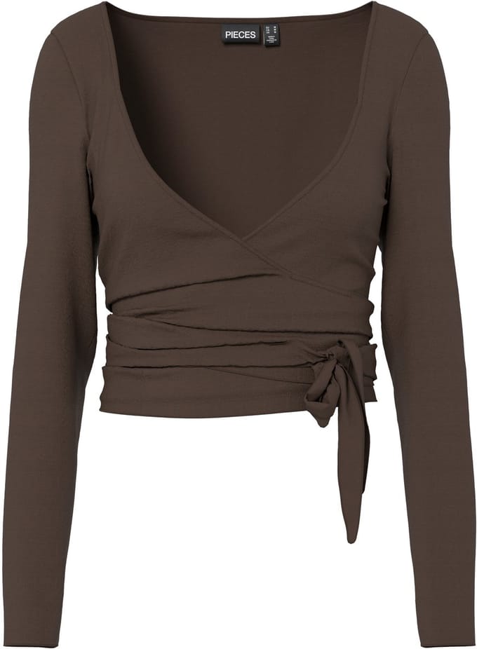 PIECES - PCROYA BALLERINA LS WRAP TOP JRS - Dames - Blouses
