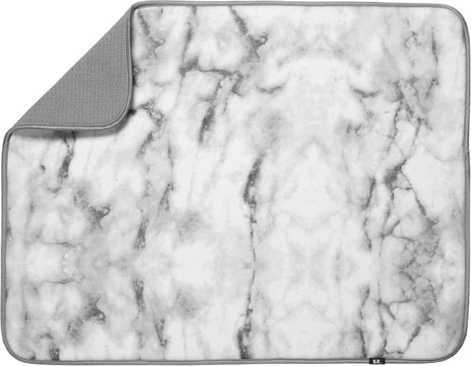 XL Keukendroogmat - Absorberend Microvezel - 45x60 cm - Marmer