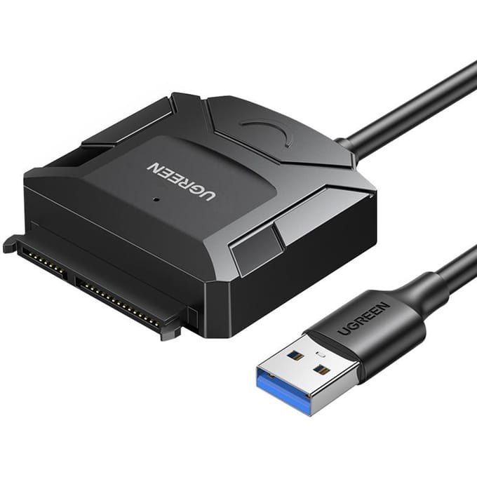Ugreen - adapterkabel - voor 2.5/3.5 schijf - (USB-A - 3.0 - SATA) - zwart - (CR108)