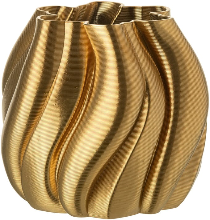 J-Line vaas 3D Print Onregelmatig - porselein - goud