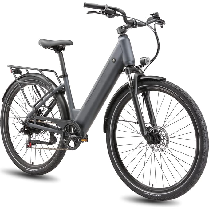 Maxtron Lira Elektrische Stadsfiets, 48V 15Ah Batterij, Hydraulische Schijfremmen grijs