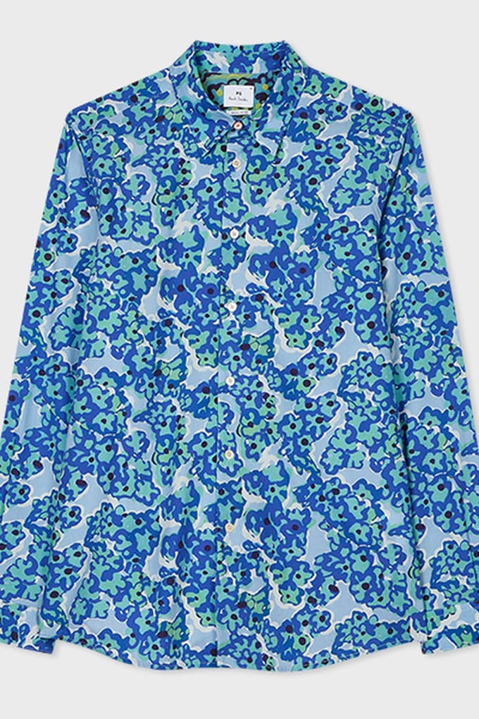 Paul Smith Ls Regular Fit Shirt Blue Größe: S | Casual hemden Outlet | Herren | Blau