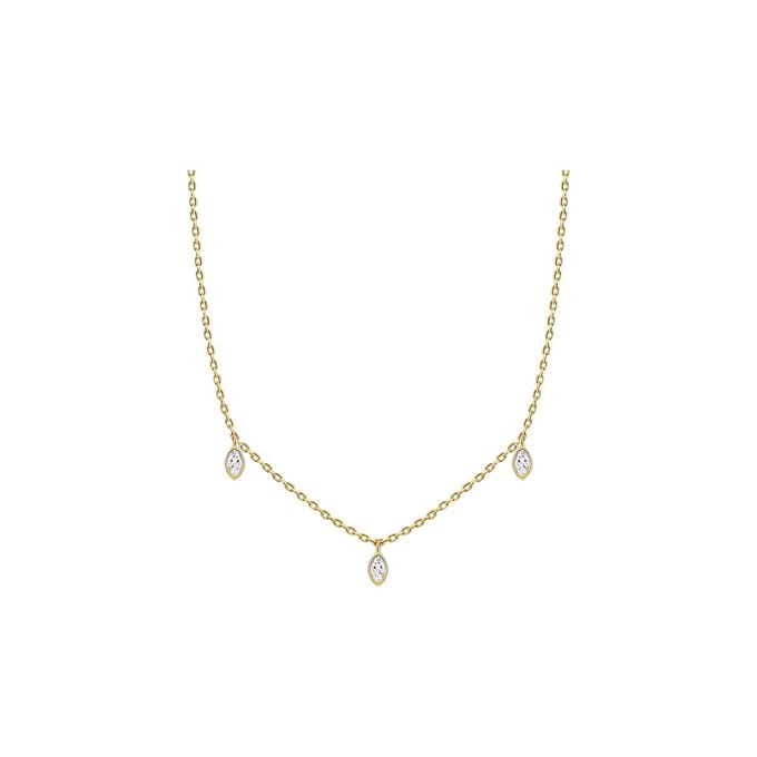 Glanzstücke München Dames-Ketting 925 Zilver Zirkonia One Size 88544404