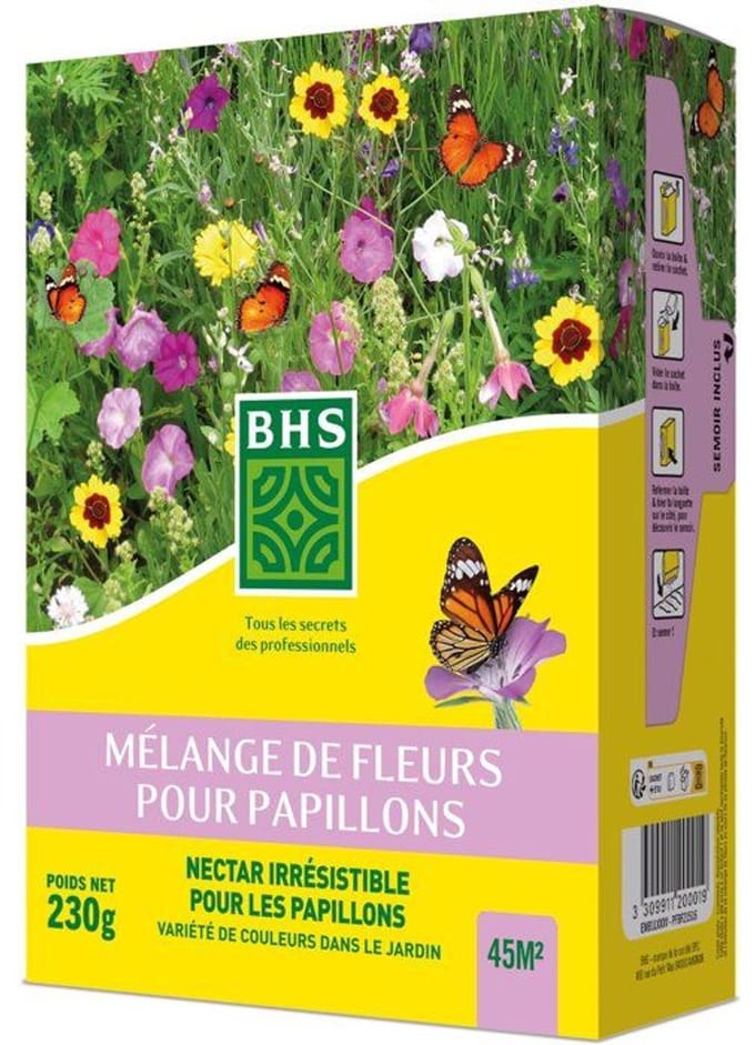 Butterfly Flower Mix - BHS - 230 g - 39 vaste en eenjarige variëteiten