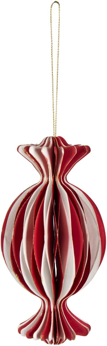 J-Line hanger Snoep Vouwbaar - papier - wit/rood - large