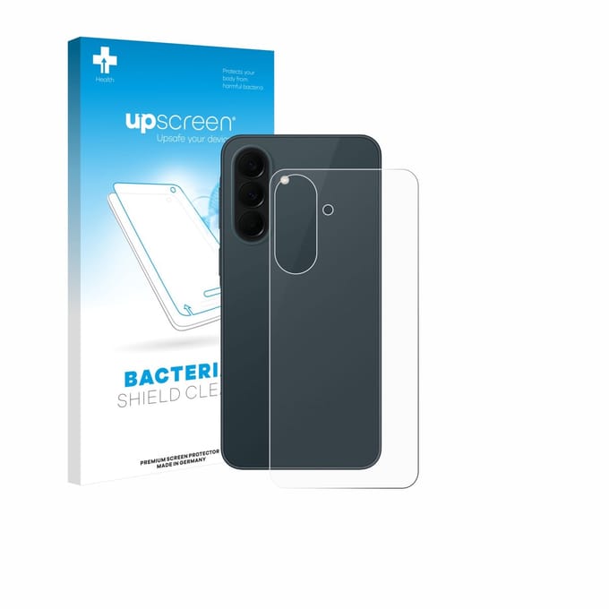 upscreen - Screenprotector voor Samsung Galaxy A37 5G (Achterkant) - Folie Beschermfolie transparant antibacterieel