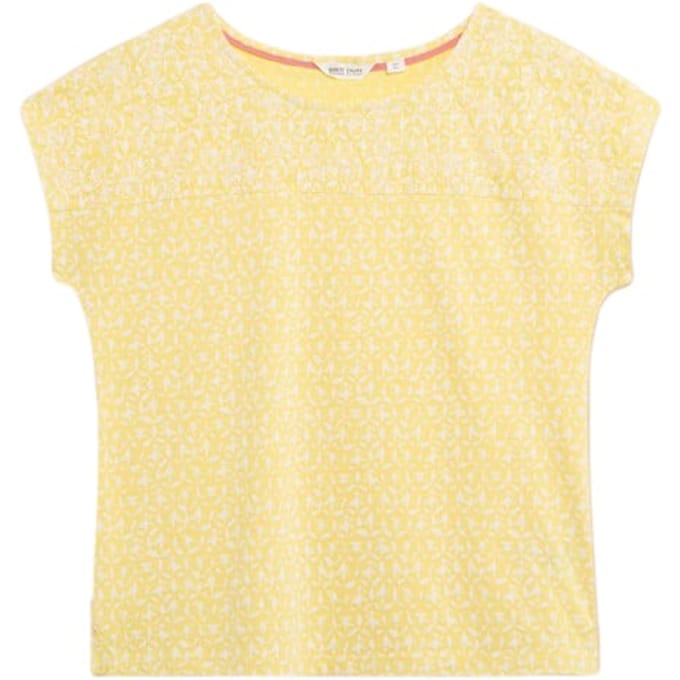 White Stuff Anthea Embroidery Top Yellow Printed Taglia: 18 | Magliette intime Outlet | Donna | Giallo