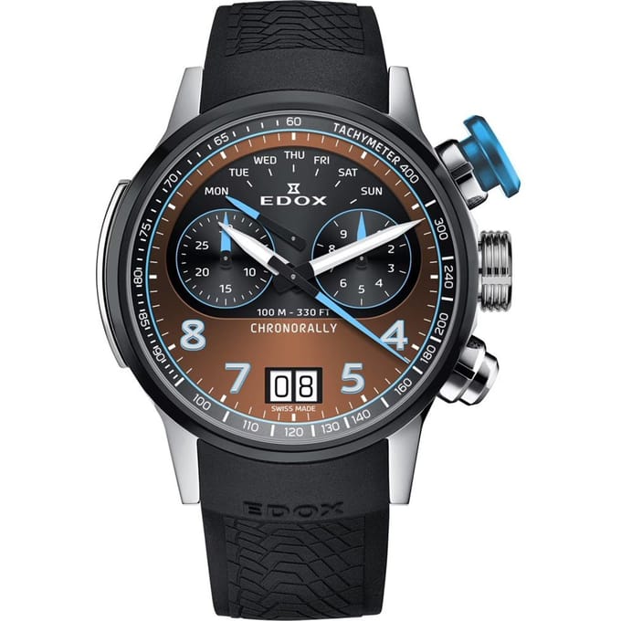 Edox Chronorally 38003-TINBU-BRNBU Horloge