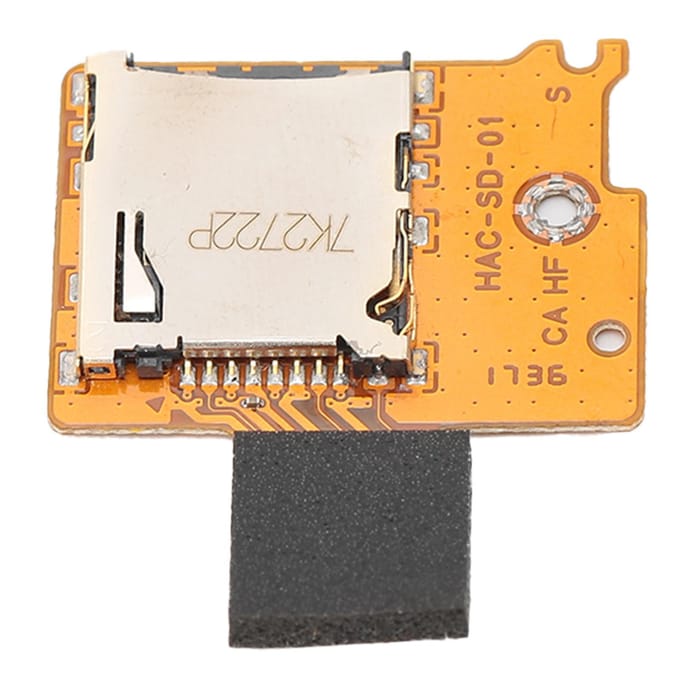 Geheugenkaartlezer Connector Board Slot Socket Reparatieonderdelen voor switch lite Spelconsole yellow