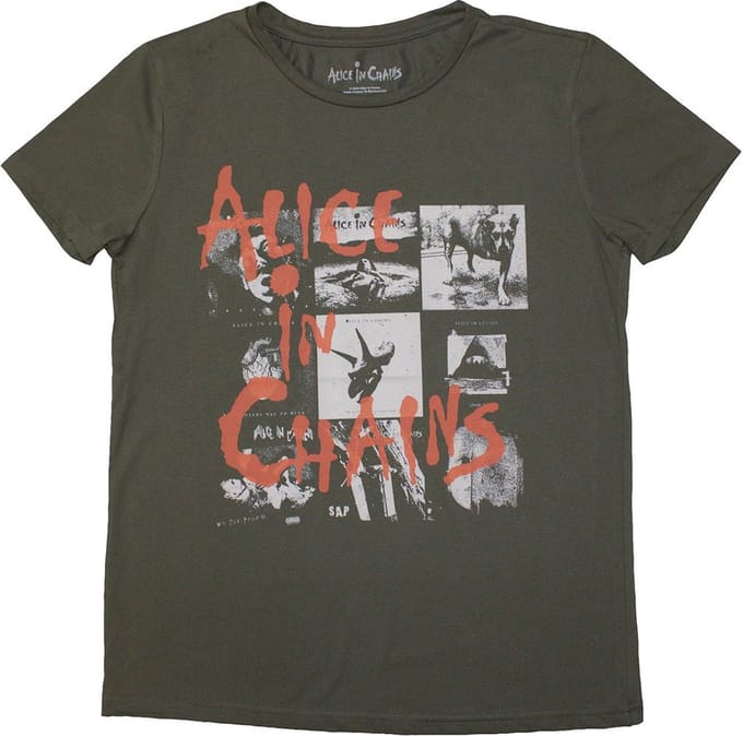 Alice In Chains - Albums Montage Dames T-shirt - S - Groen