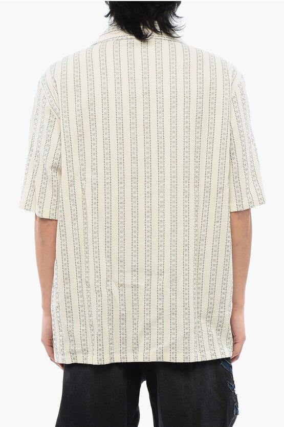 ARR STRIPES BOWLING SHIRT ANGORA WILLOW