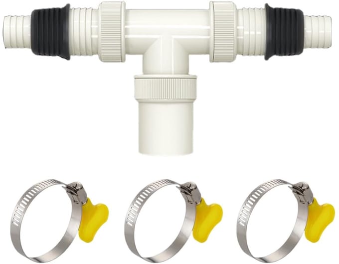 Dailygoods - Afvoeradapter voor Wasmachine met Drievoudige Schroefdraadaansluiting