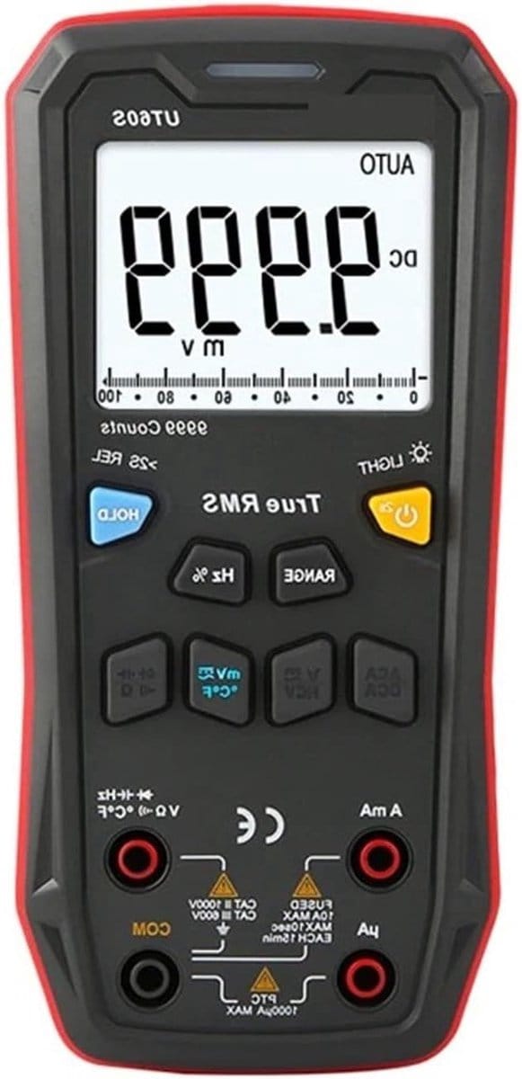 Digitale Multimeter - Slimme Tester - Elektrische Metingen - Echte RMS Technologie - 1000V - Zwart