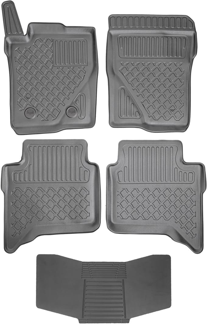 Aristar Serie - Auto Vloermatten - Ford Ranger/Amarok - Zwarte TPE - Perfecte Pasvorm