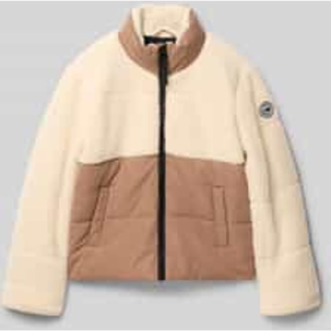 Regular fit teddyjack met logo-applicatie Model 'Cordor'
