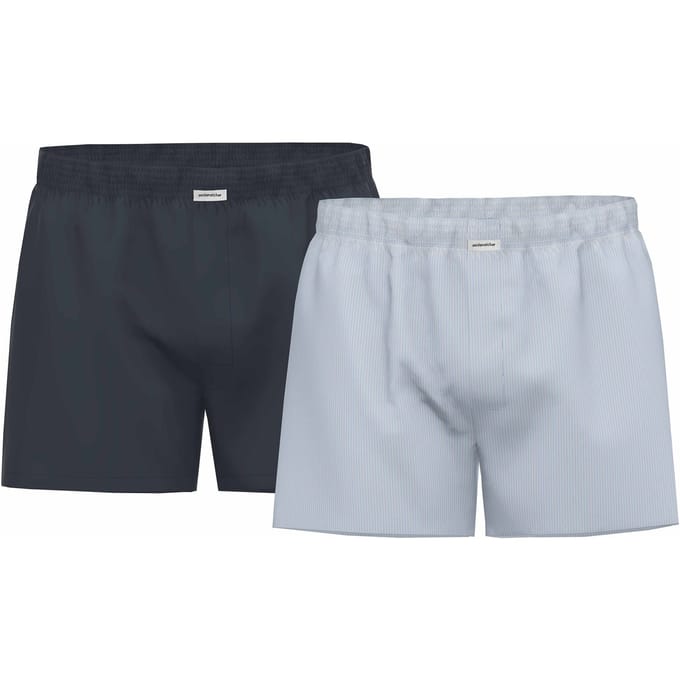 Seidensticker Geweven boxershorts Set van 2