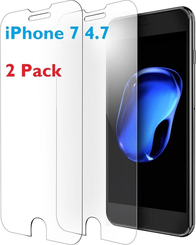 2 stuks- iPhone 7 / iPhone 8 (4.7 inch) Glazen tempered