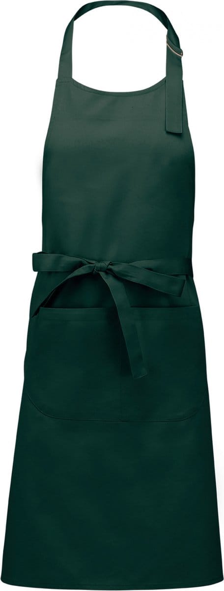 Kariban Schort van Polykatoen met zak K890 - Bottle Green - One size